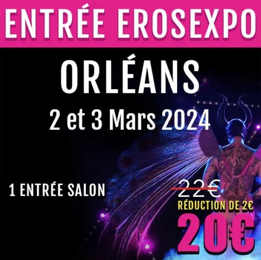 Flyer salon érotique d'Orléans mars 2024
