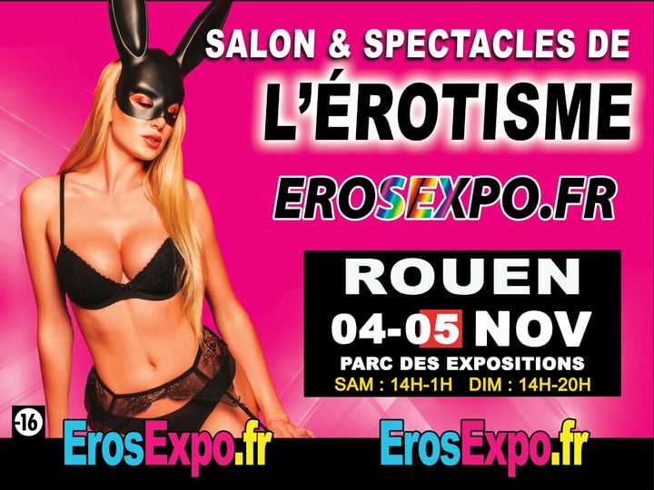 Flyer salon érotisme Rouen 2023
