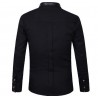 Chemise coton cuir : coupe dos