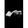 Mules pantoufles blanches : talon et profil