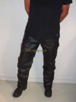 Pantalon cuir vachette