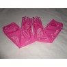 Longs gants vinyle roses