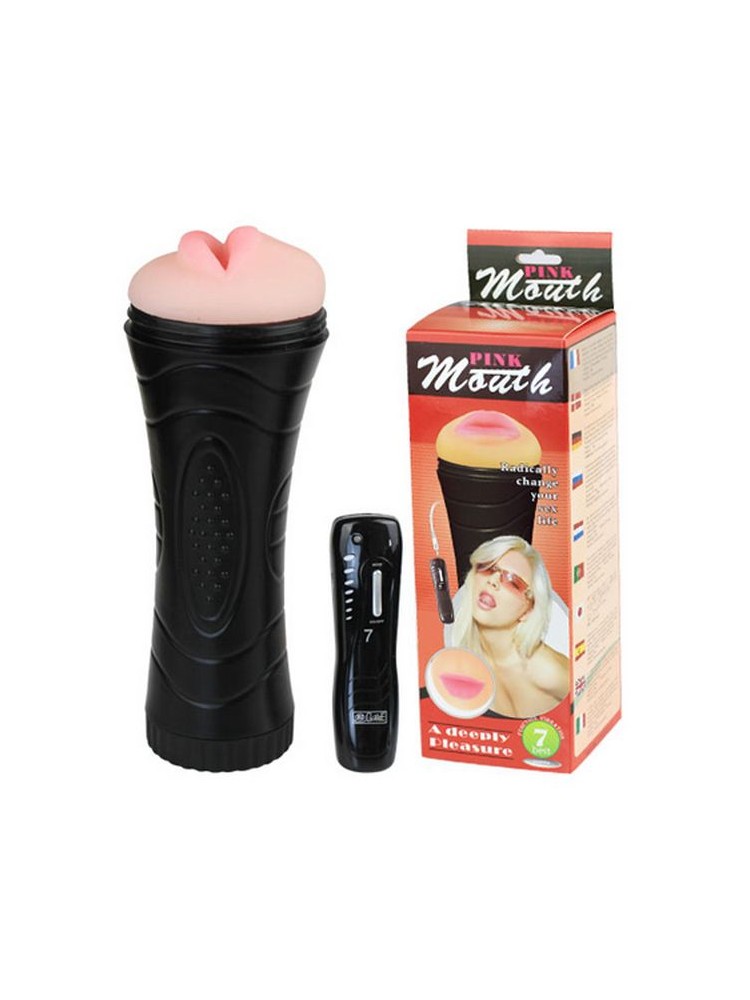 Masturbateur bouche vibrant avec packaging