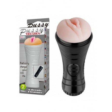 Masturbateur vagin vibrant avec packaging