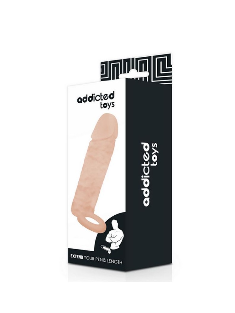 Gaine extension pénis avec cockring : packaging