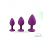 Plugs bijoux violets silicone : 3 tailles