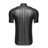 Chemise cuir wetlook vue de dos