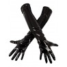 Longs gants vinyle noirs : la paire