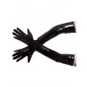 Longs gants vinyle noirs