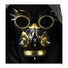 Masque à gaz steampunk : zoom