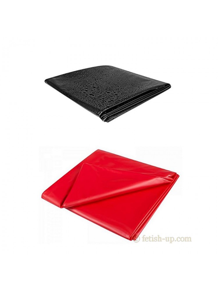 Drap vinyle noir ou rouge 180x220 cm