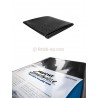 Drap vinyle noir 180x260 cm avec packaging