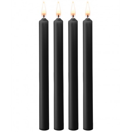Lot 4 bougies noires SM