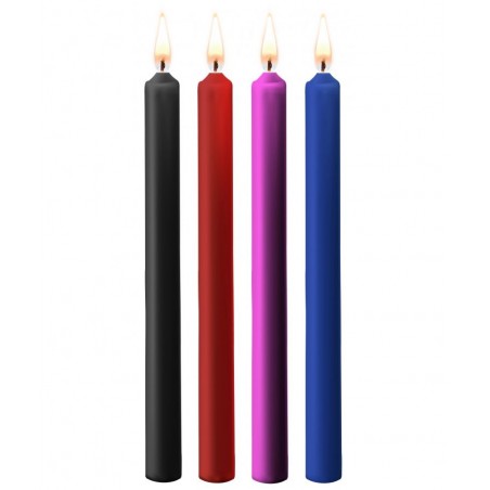 Lot 4 bougies colorées sm