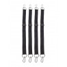 Lot de 4 sangles ajustables avec mousquetons