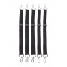 Lot de 5 sangles ajustables avec mousquetons