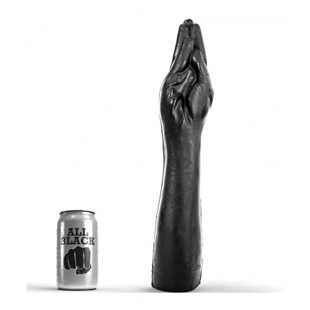 Gode fist noir main ouverte