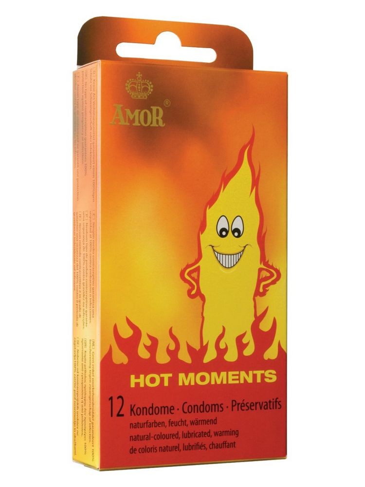 Lot 12 préservatifs chauffants hot moments