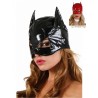 Masque catwoman vinyle noir ou rouge