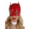 Masque catwoman vinyle rouge de face