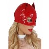 Masque catwoman vinyle rouge de profil
