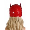 Masque catwoman vinyle rouge de dos