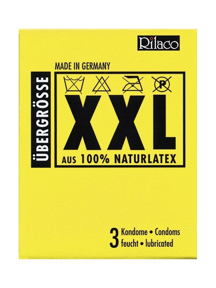 Lot de 3 préservatifs naturels XXL