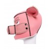 Cagoule tête de cochon rose vue de profil