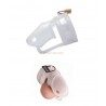 Cage chasteté silicone transparente