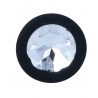 Plug bijou silicone S : zoom sur cristal
