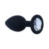 Plug bijou silicone silicone S vu de profil