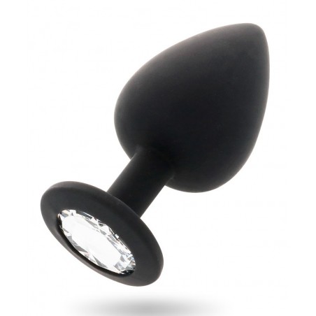 Plug bijou silicone S M  : vue oblique