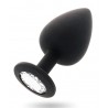Plug bijou silicone S M  : vue oblique