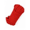 Corde bondage rouge 10 m  - 3