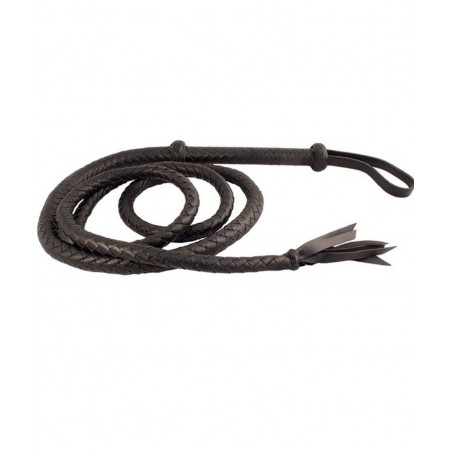 Ancien Fouet D'équitation En Cuir - Crop 28 Cm - Marron - Utilisé