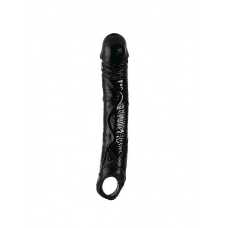 Longue gaine pénis veinée noire