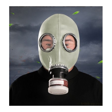 Masque à gaz gris avec cartouche