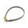 Collier slave fil d'acier de profil avec cadenas