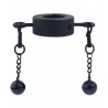 Poids cockring et boules métal noir 275 g