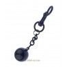 Poids cockring et boules métal noir : boule amovible