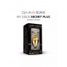 Plug or et bijou noir Clara Morgane : packaging taille M