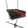 Banc bdsm multifonction en position banc sling sur portique
