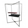 Banc bdsm multifonction en position surélevée sur portique