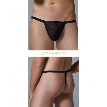 String dentelle léopard homme