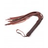 Martinet cuir marron manche lacé vu sur manche côté non lacé