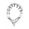 Collier étrangleur avec embouts protecteurs vu de face