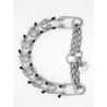 Collier étrangleur avec embouts protecteurs vu de profil