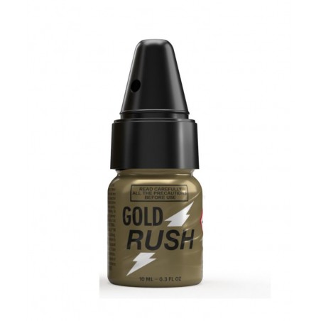 Poppers amyle Gold Rush avec bouchon inhalateur