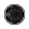 Plug aluminium bijou noir : détail bijou