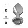 Plug aluminium bijou noir taille L : caractéristiques
